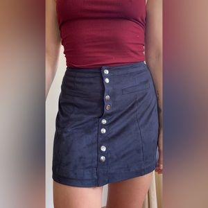 Navy Blue Miniskirt
